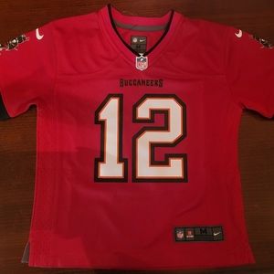 NWT Tom Brady #12 On Field Kids Nike Tampa Bay Buccaneers Jersey